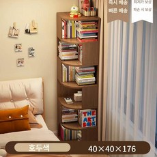 모퉁이 코너수납장 코너장 틈새 우드 선반 삼각 상품, 월넛 보강포장 40x40x176c