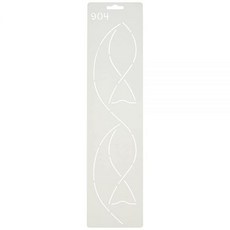 Quilting CreatiON 온s Fish Border 퀼트 스텐실 7.6cm(3인치) 164237, Quilting CreatiON 온s Fish Bord