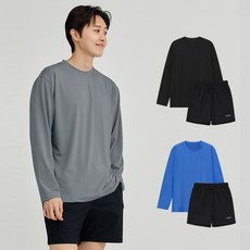 슈가비치 남성 긴팔 래쉬가드+보드숏 세트 BH25-19 비치웨어 반바지 수영복