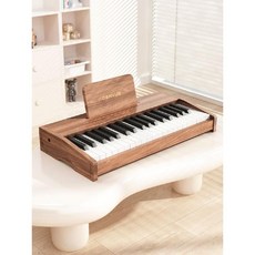 키덜트 작은 피아노 전자피아노 장난감 어린이선물 미니피아노, 37건반 호두, 1개