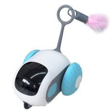 【大尾巴】智能逗貓遙控車 寵物解悶小汽車, 1個, 有喵病 智能逗貓遙控車-藍
