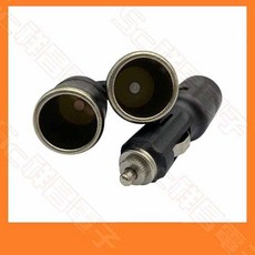 祥昌電子 汽車點菸器 一分二 母座 車載 點煙器 雙孔, 1個