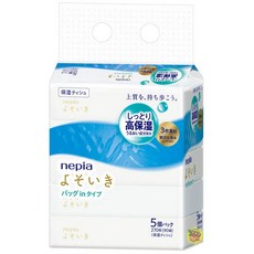 nepia 柔濕抽取式三層面紙 5包入 90抽, 1個