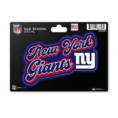 148571 Rico Industries NFL 풋볼 캐롤라이나 팬서스 빈티지 룩 4\" X 6\" 데칼, New York Giants Vintage Look