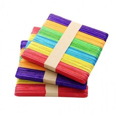 달빛앤제이_혼합컬러 하드스틱 아이스크림 막대 50개 (중), 중