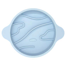 애니먼 space-z 실리콘 슬로우 식기 1단 타임볼 천왕성 강아지 고양이 소형견 급체방지 식사 속도 조절, 아이시클라우드(상판), 1개