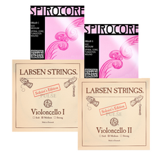 스피로코레 C G + 라센 D A 솔리스트 미디엄 첼로현 셋트 [펄스악기], 스피로코레 C G 라센 솔리스트 A D 첼로현 셋트, 1개