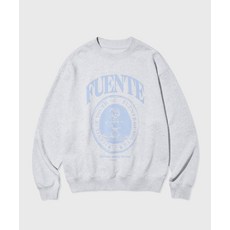 키뮤어 빈티지 그래픽 스웻 셔츠 라이트 그레이