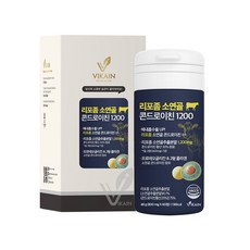 리포좀 소연골 콘드로이친 1200 리포소말 비타민D 보스웰리아 알약 정, 1박스, 60정