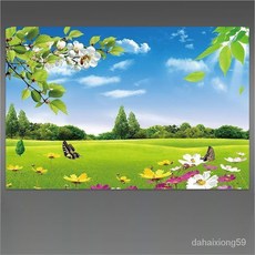풍경화 셀프스티커 벽장식 그림 거실 산수화 배경벽화 벽지 스티커 그림벽지, 스타일 2, 폭 210cm * 높이 140cm[1 풀 시트]