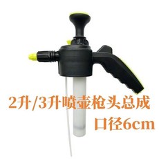 手壓式噴壺 加厚大容量高壓噴霧器 適用於汽車美容澆水, 1個, 噴壺槍頭總成【水霧款 無罐】,1把（高壓耐蝕防爆罐+卸壓閥）