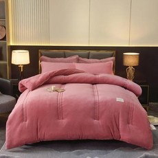 양면 밀크 울 양털 따뜻하고 겨울 퀼트 용수철 코어 가을, F. Double Milk velvet