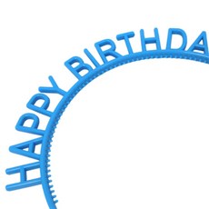 굿샵 해피버스데이 머리띠 1P 생일모자, 블루