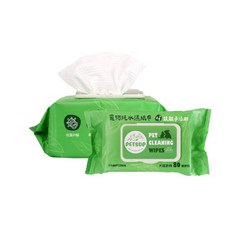 派斯生活 Petsup 寵物純水濕紙巾 銀離子抑菌 80抽, 1個