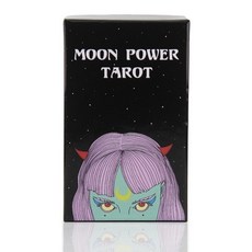 女巫卡塔牌屋 天地蓋12*7cm月亮塔羅牌 桌遊 卡牌遊戲 英文桌遊 占卜Moon Power Tarot塔羅牌卡, 1個, L06