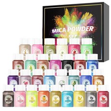 코히모 인어펄 파우더 반짝이 펄 가루 슬라임 재료 30색 한세트 4W021, 1세트