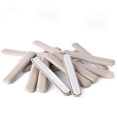 Ezprotekt 16팩 셀프 스틱 가구 무버 슬라이더 스트립 카펫용 1.3 x 10.2cm(1/2 4인치) 직사각형 이동 패드 자체 접착 스트립 글라이더 의자 테이블, 0.5" x4", Beige