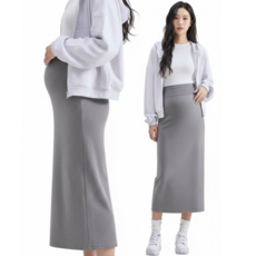 컬러인베리 봄 가을 임산부 니트 스커트
