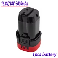Dongke JAVN 배터리 브러시리스 소형 스틸 건 스타터 브러시리스 리튬용 100% 새 16.8V/18V 3000mAh 배터리, 02 1battery