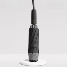 투니스 심플 트렌디 3단 자동 우산, 블랙