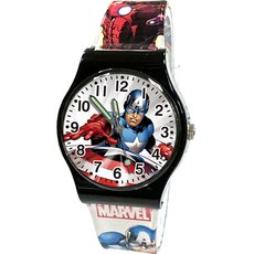 MARVEL 漫威 美國隊長兒童手錶 (黑色/大型)