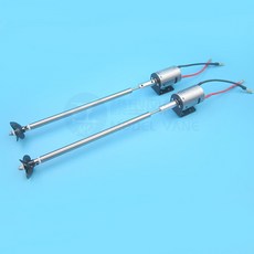 380 고속 모터 3엽 프로펠러 3mm 스테인리스 축 어분 투척 RC 보트 전동, 1개, 3_앞면하나뒷면하나 B_샤프트 15cm/슬리브 10cm