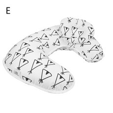 아기 간호 베개 출산 아기 모유 수유 베개 유아 U 자형 베개 신생아 면화 수유 허리 쿠션, E