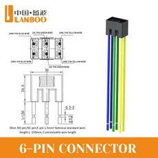 LANBOO 12mm 풀 언락 셀프 토글 스위치 3핀 ON OFF/ON OFF ON 2단 25A, 01 12mmm, 01 Without LED, 04 LB12NZ1 6P