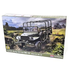 미육군 3/4t WC-52 군용트럭 프라모델(13564), 1개