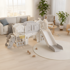 실내 놀이터 유아 미끄럼틀 정글짐 가정용 놀이시설 best, 1개, F. 그레이 소공간