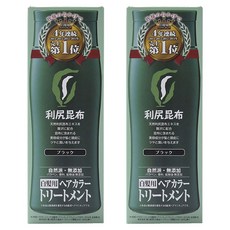 Sastty 利尻昆布 白髮用修護染髮劑, 黑色, 2瓶