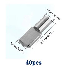 20 40개 선반 캐비닛 페그 가구용 L자형 클립 홀더, Spoon Bra et 40pcs