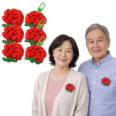 콩이네리본 12개 양말목 카네이션 만들기 키링 DIY 재료 어버이날 스승의날 선물 CA시간 단체만들기