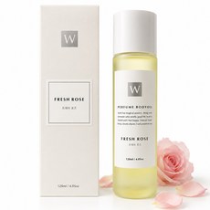 화이트센트 자연유래 퍼퓸 저자극 향 좋은 고보습 마사지 바디오일, 120ml, 1개, 프레쉬 로즈
