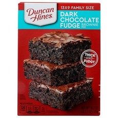 Duncan Hines Brownie Mix Dark Chocolate Fud Duncan Hines Brownie Mix Dark Chocolate Fudge 18.2 oz, 18.2 Ounce (Pack of 1), Dark-Chocolate, 1개