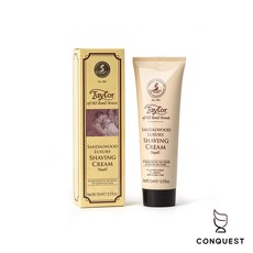 【CONQUEST】英國Taylor of Old Bond Street 泰勒 檀香刮鬍膏 Shaving Cream, 1個, 檀香(軟管75ml)