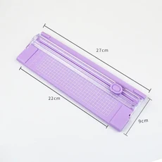 새로운 A4 미니 용지 트리머 커터 공예 카드 사진 라미네이팅 스크랩북 가정용 재단기, 04 Purple