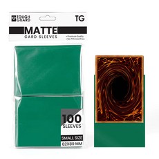 터프가드 TOUGH GUARD 유희왕 뱅가드 카드 TG프로텍터 62x89mm 1중 100매, 그린, 1개