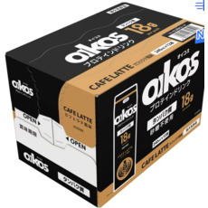 Oikos 咖啡拿鐵風味 蛋白質飲料 18g 蛋白質 240mlx12入, 1箱, 240ml