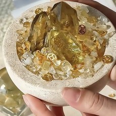 天然黃水晶聚寶盆擺件 招財開運, 1個, 水晶聚寶盆天然水晶擺件招財玄關, N/A
