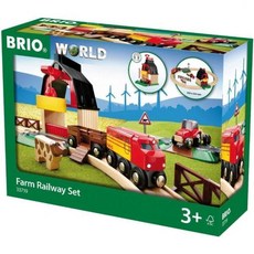 브리오 BRIO 농장 철도 놀이 세트 장난감 기차 세트, BRIO 33719 Farm Railway Playse, 1개
