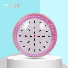 2023新款兒童海邊戲水玩具沙灘球-成人男女休閒娛樂遊樂場水上裝備, 火龍果沙灘球+打氣筒, 1個