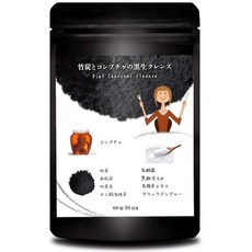 다이어트 서포트 영양제 블랙진저 대나무숯과 콤부차 의 흑생클렌즈 흑초 유산균 30일분 60알 일본제, 1개