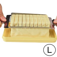 마이채채 뚜껑이 있는 스테인리스 버터소분 스틱버터 버터커팅기, 1개