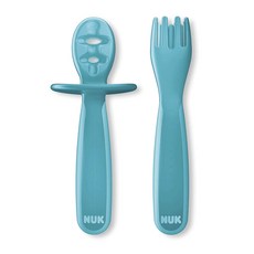 NUK Pretensil孩童叉勺組, 1組, Blue
