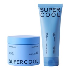 멘톨로지 모공 각질 케어 클렌징 폼 토너 패드 듀오 세트 2종, 1세트