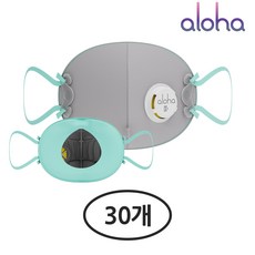 알로하 방진 마스크 1급 10매 활성탄 안면부여과식 보형물 밸브형 AF110V, 그레이, 3개
