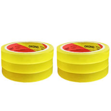 오공 문구 테이프 16mm x 25m, 투명, 6개