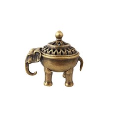 미니 향로 황동 인센스 스틱 홀더 향꼿이 코끼리, 미니향로08_코끼리, 1개, 1개