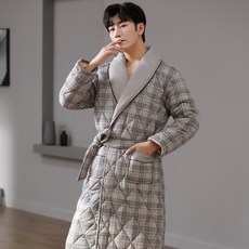 남성 겨울 패딩 목욕가운 플러스사이즈 극세사 따뜻한 착용감 라운지웨어 홈웨어